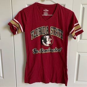 Florida state FSU v neck T-shirt